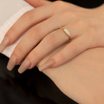 925 Sterling Silver Crystal Pave Di̇kdörtgen Ring