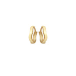 925 Sterling Silver Kalin, Zigzagli/Dalgali Hoop Earrings