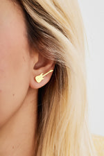 925 Sterling Silver Guitar Earrings