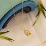 925 Sterling Silver Custom Padlock Necklace