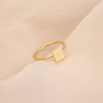 925 Sterling Silver Ortada Square Ring
