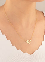 925 Sterling Silver Paw Heart Necklace