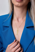 925 Sterling Silver Cross Name Necklace