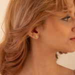 925 Sterling Silver Tiny Om Studs