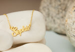 925 Sterling Silver Signature Name Choker