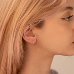 925 Sterling Silver Catholic Cross Stud Earring