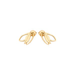 925 Sterling Silver Ear Jacket Double Leaf Earrings