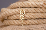 925 Sterling Silver Unalome Necklace With Stone