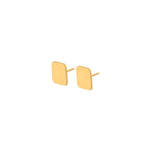 925 Sterling Silver Closed Square Earrings