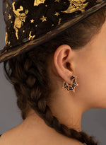 925 Sterling Silver Enamel Spider Web Studs
