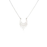 925 Sterling Silver Moon And Sun Necklace - Half Sun Necklace