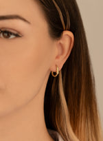 925 Sterling Silver Spiral Kemerli U Earrings