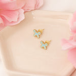 925 Sterling Silver Butterfly Studs