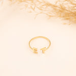925 Sterling Silver Two Initial Ring