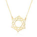 925 Sterling Silver Crown Chakra Necklace