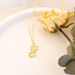 925 Sterling Silver İki Patili Necklace