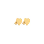 925 Sterling Silver Heart Studs