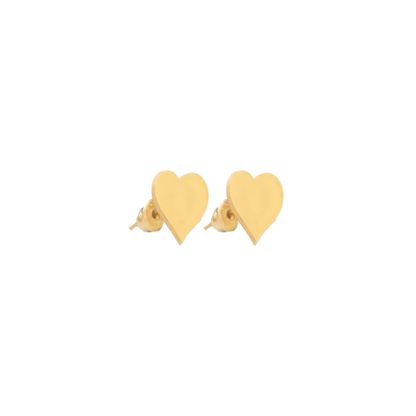 925 Sterling Silver Heart Studs