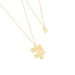 925 Sterling Silver Personalized Puzzle Necklace