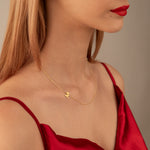 925 Sterling Silver Minimalist Sideway Initial Necklaces
