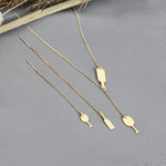 925 Sterling Silver Wine And Glass & Y Necklace