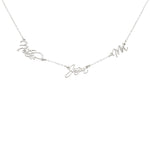 925 Sterling Silver Handmade Personalized Multiple Name Necklace