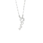 925 Sterling Silver Paperclip Chain Necklace With Name,