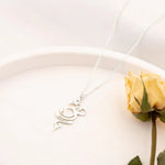 925 Sterling Silver Om Breathe Necklace