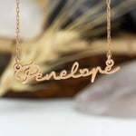925 Sterling Silver Handwriting Name Necklace
