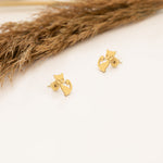 925 Sterling Silver Cat Studs,