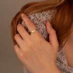 925 Sterling Silver Initial Ring