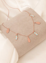 925 Sterling Silver Drop Sequin Necklace