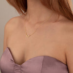925 Sterling Silver V Necklace