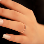 925 Sterling Silver Personalized Slim Engraved Ring