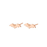925 Sterling Silver Bat Studs