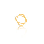 925 Sterling Silver Cross Adjustable Ring