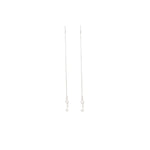 925 Sterling Silver Tiny Star Diamond Threader Earrings(Zi̇nci̇ri̇ Cs40090)