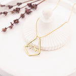 925 Sterling Silver Mountain Ring Holder Necklace