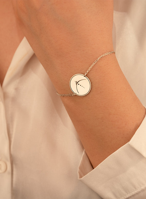 925 Sterling Silver Hiç Bracelet