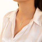 925 Sterling Silver Baseball Bat Name Necklace