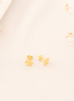 925 Sterling Silver Snowflake Studs Earrings