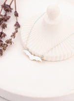 925 Sterling Silver Bat Necklace