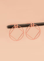 925 Sterling Silver Square Round Hoop Earrings