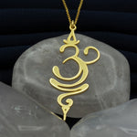 925 Sterling Silver Om Breathe Necklace