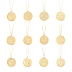 925 Sterling Silver Zodiac Coin Necklace