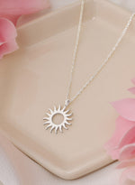 925 Sterling Silver Sun Necklace
