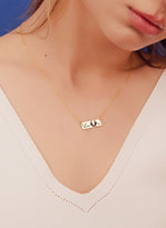 925 Sterling Silver Personalized Footprint Necklace
