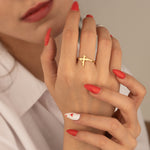 925 Sterling Silver Cross 2 Ring