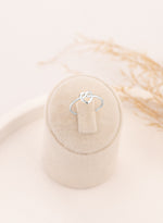 925 Sterling Silver Heart Ring Heart Knot Ring
