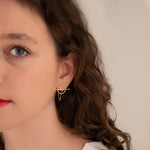 925 Sterling Silver Threader Round Earrings
